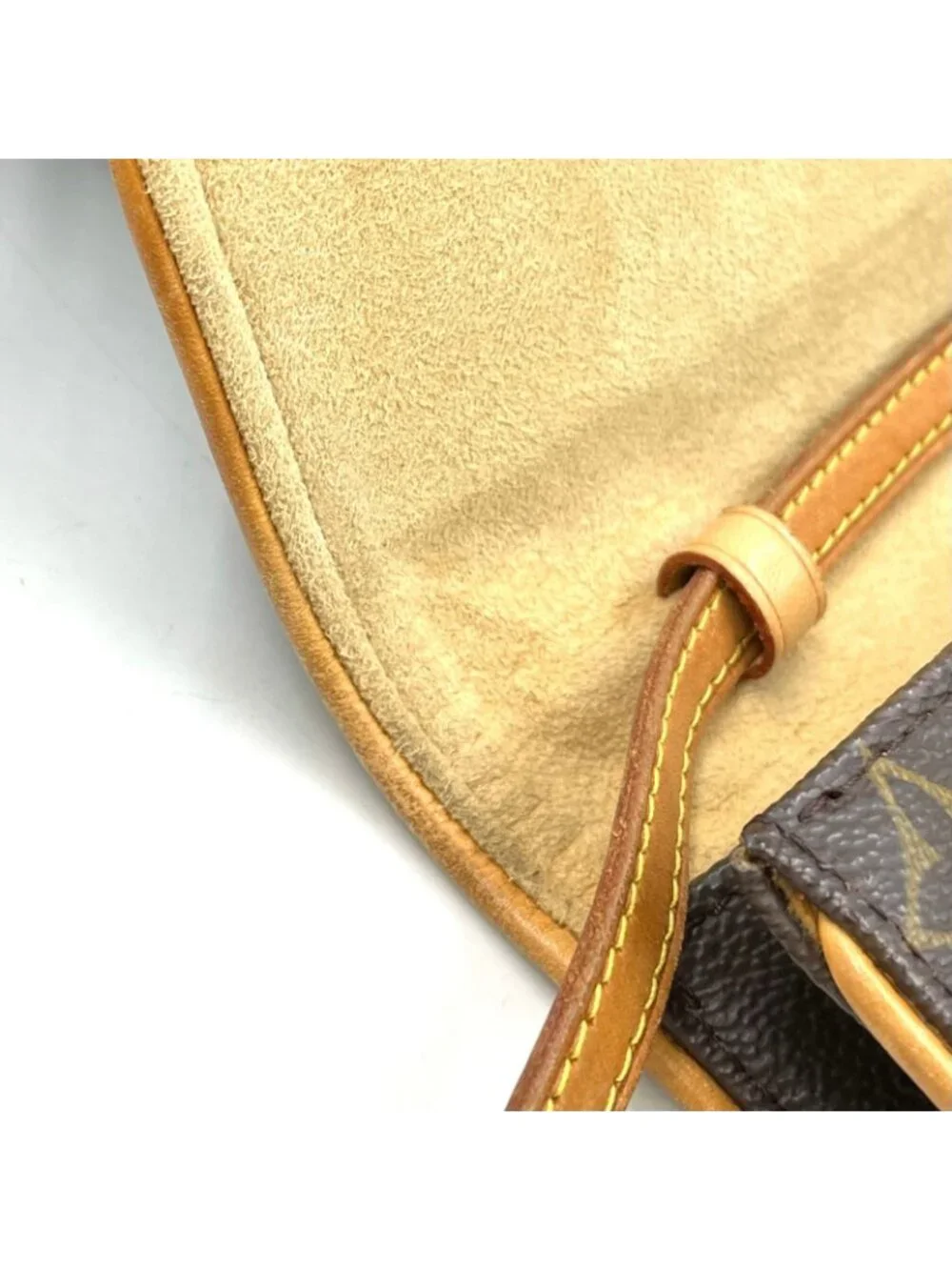 Louis Vuitton Pochette Twin PM Monogram Leather Brown Shoulder Bag Gold - Picture 10 of 15